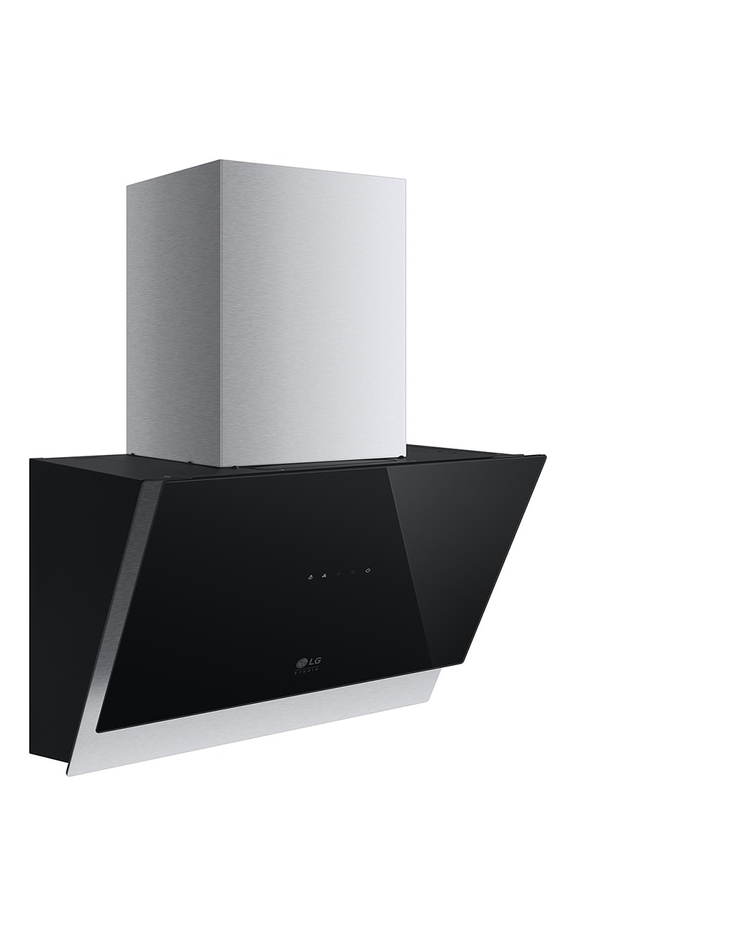 LG vertical kitchen hood with seamless black glass LG UAE