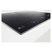 LG 60cm Built-in Induction Cooker, 4 zones, Left side close-up view, CBIZ2435B, thumbnail 3