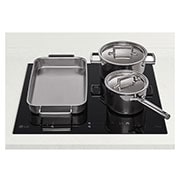 LG 60cm Built-in Induction Cooker, 4 zones, Compatibility_LG induction image of the same size is composited on the installed gas., CBIZ2435B, thumbnail 5