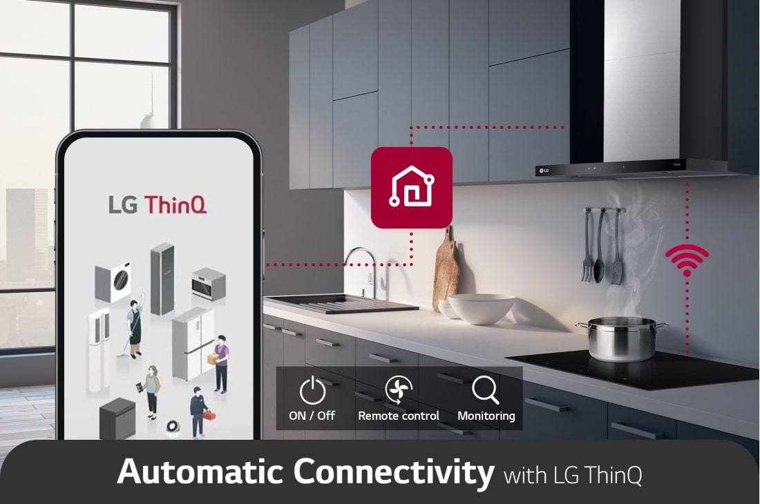 LG Built in Hood with Powerful Suction, ThinQ, HC7Z2425S, thumbnail 8