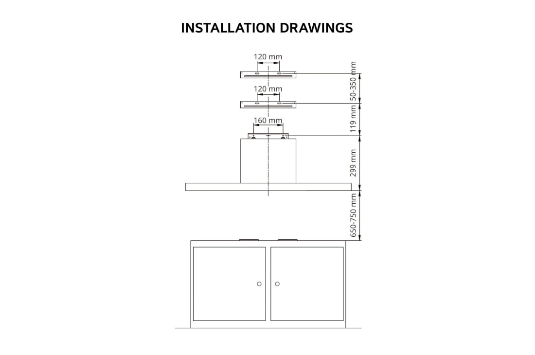 LG Built in Hood with Powerful Suction, Dimension, HC7Z2425S, thumbnail 10