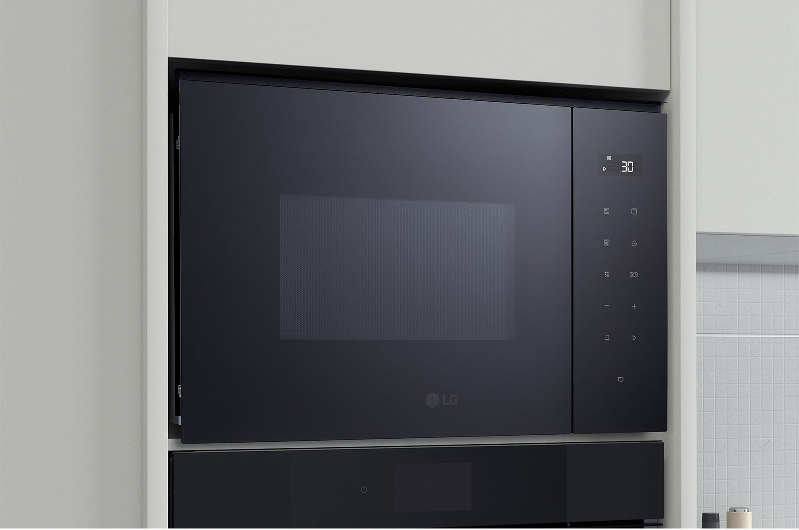 LG Built-in Microwave Oven, Stainless Steel, Right view , MGBZ2593F