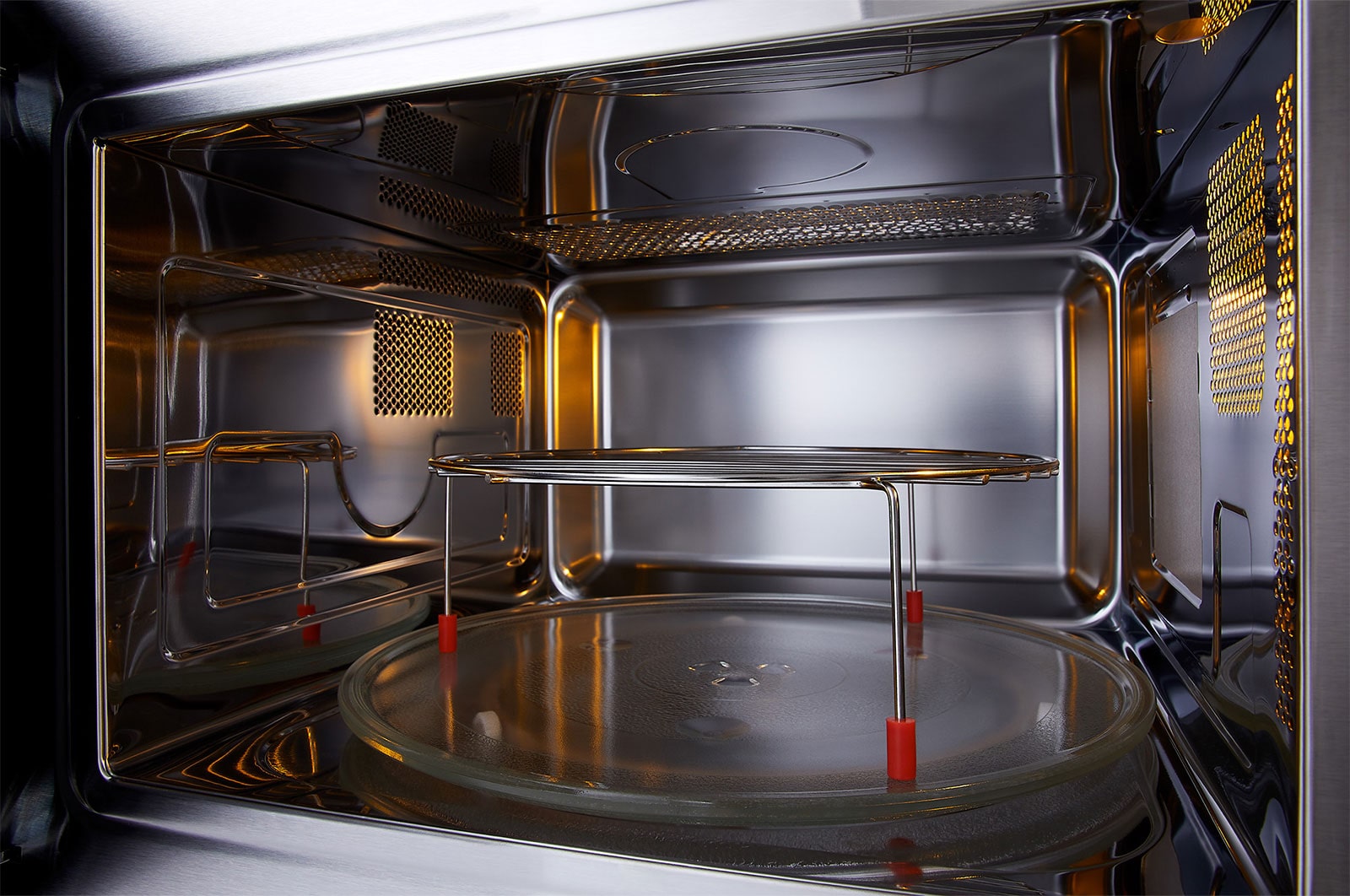 LG Built-in Microwave Oven, Stainless Steel, Grill view, MGBZ2593F