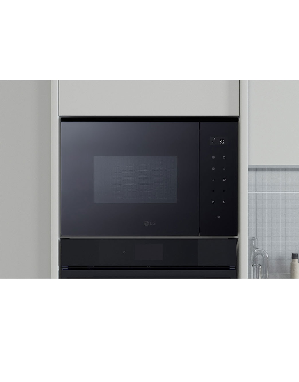LG Built-in Microwave Oven, Stainless Steel, Front, MGBZ2593F