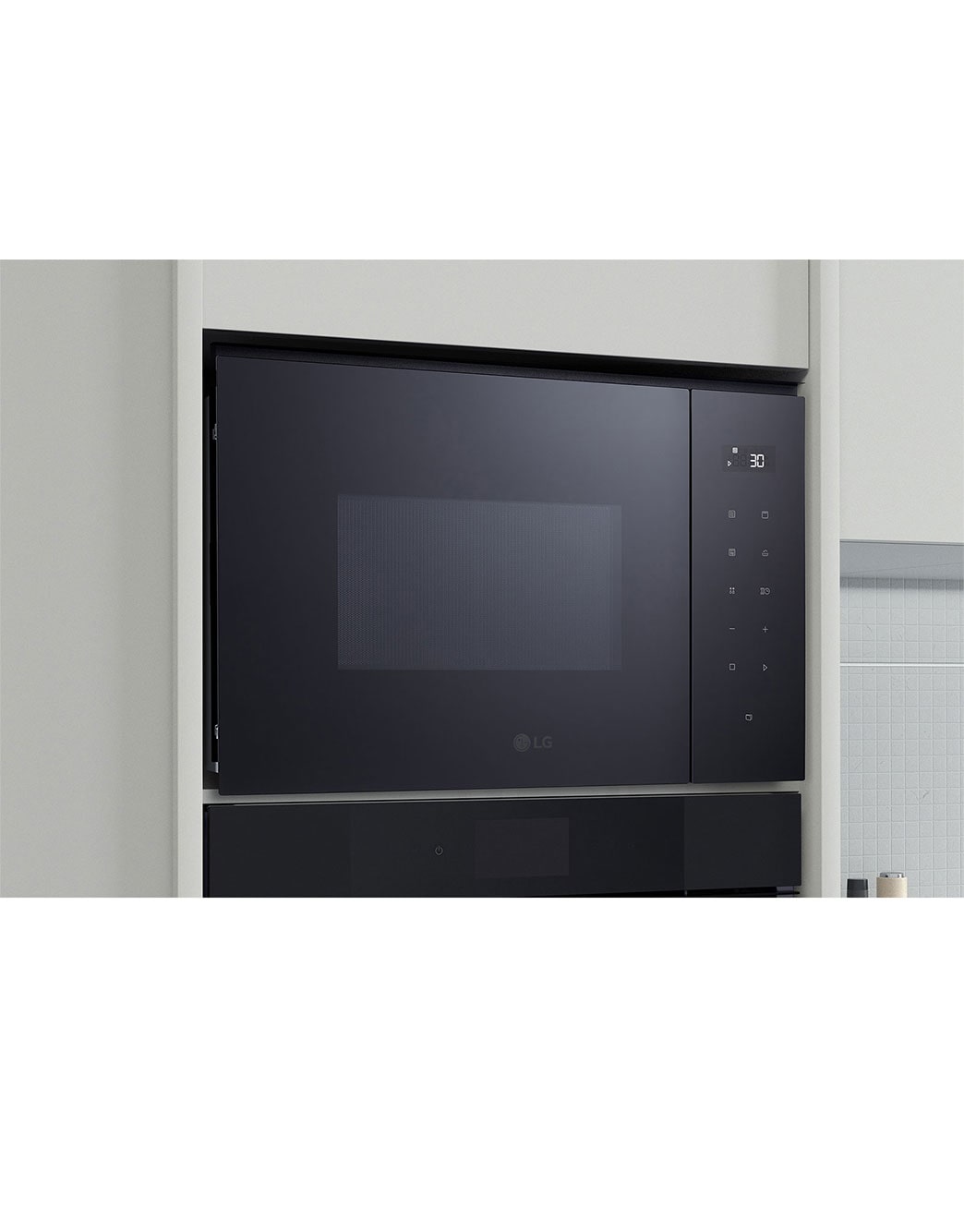 LG Built-in Microwave Oven, Stainless Steel, Right view , MGBZ2593F