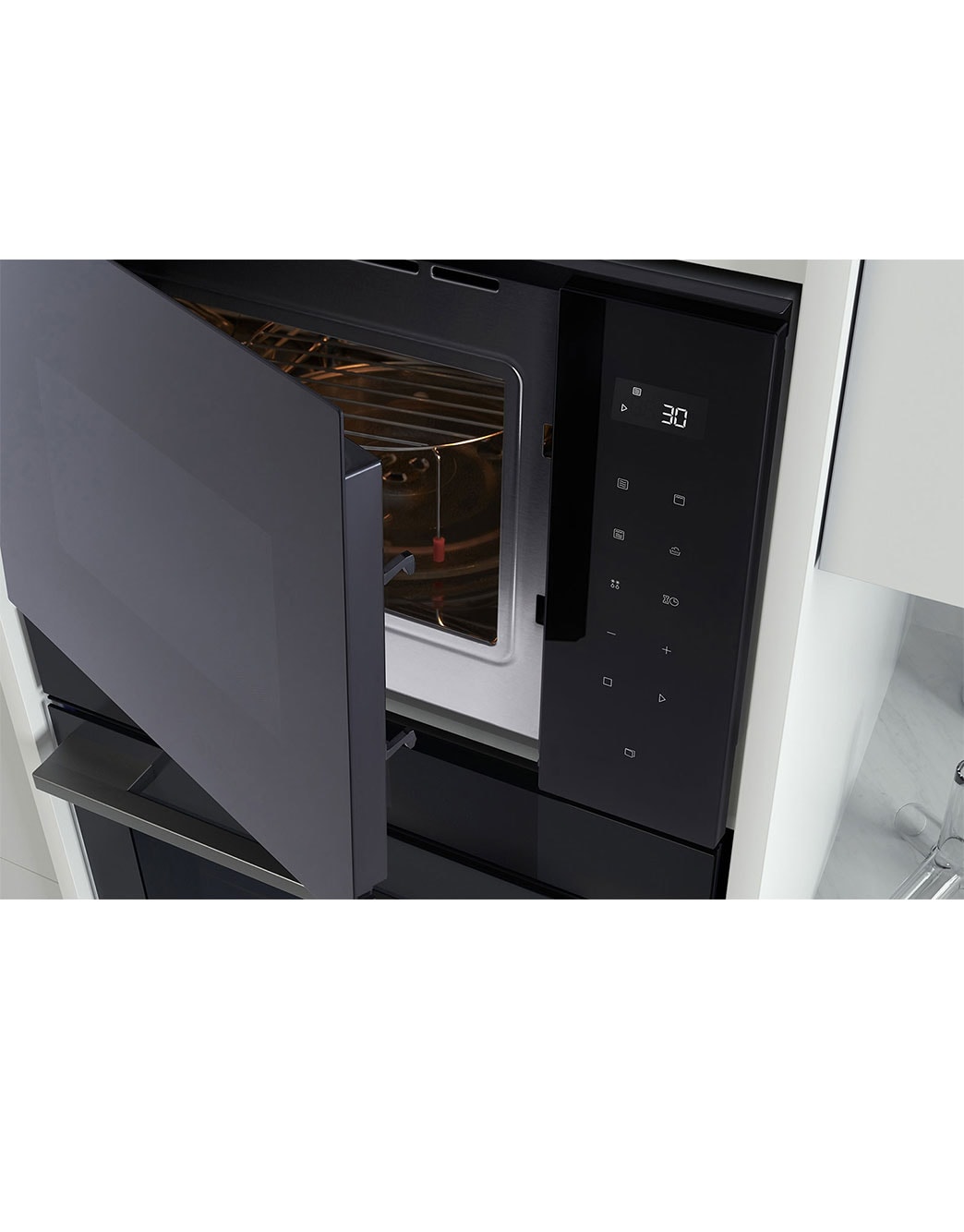 LG Built-in Microwave Oven, Stainless Steel, Top_Perspective, MGBZ2593F