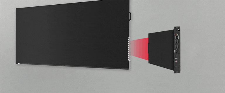 Through the OPS slots, users can conveniently mount the OPS Module on the 105BM5N, enabling various PC functions and Windows software on the 105BM5N.