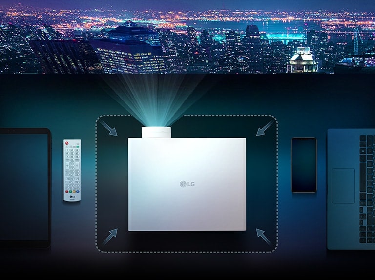 The Smallest WUXGA 4,000 ANSI Projector : Sufficiently Compact Size