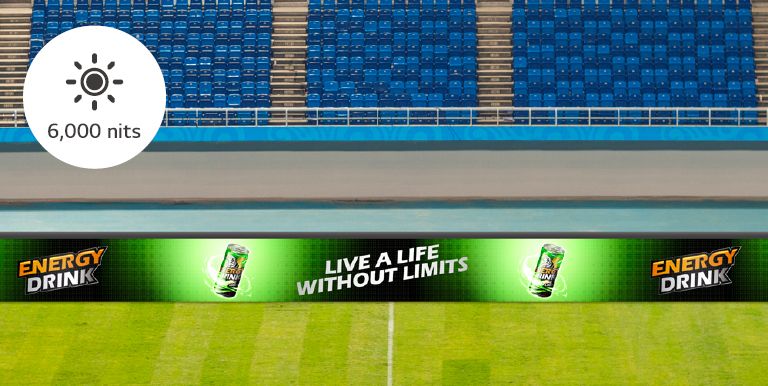 GPEJ series has a brightness of 6,000 nits, so it is clearly visible, even under strong light.