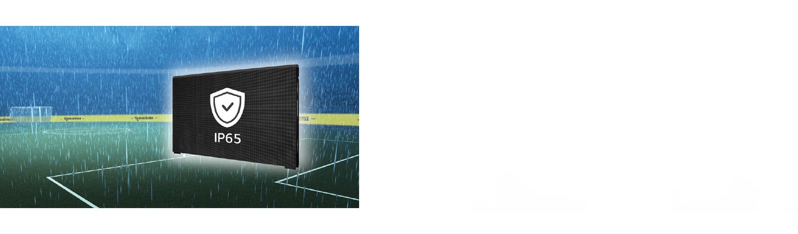 The IP65 certified cabinet allows GPEJ series to work well even in rainy weather.