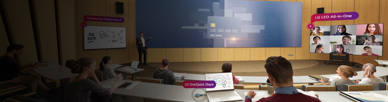 Explore more showroom at<br>LG Digital Connect1