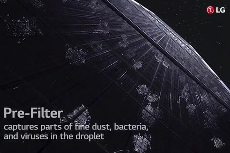 The video shows the first component of the Uvnano filter box. Pre-Filter