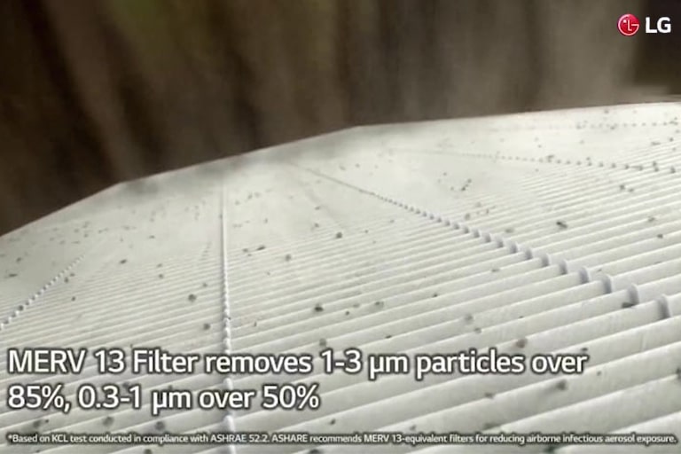 The video shows the third component of the UVnano filter box. The MERV 13 Filter