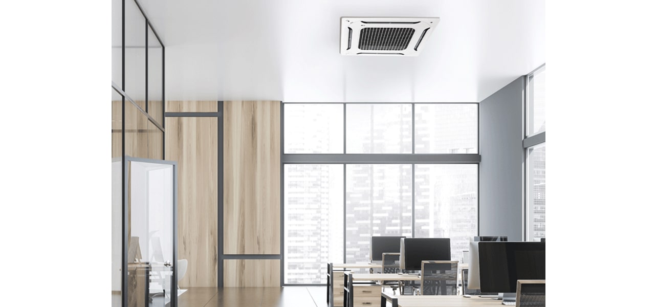 Image of a office with a DUAL Vane cassette installed.