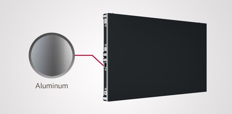 The frame of LSBF is composed of aluminum.
