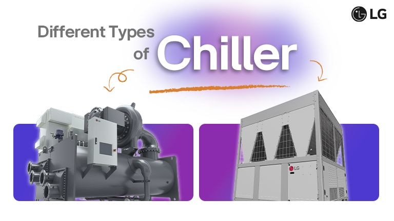 Industrial HVAC systems, LG chiller, outdoor unit, cooling technology, large-scale cooling solutions.