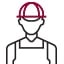LG HVAC installer is represented by an icon shaped like a person wearing a hard hat.