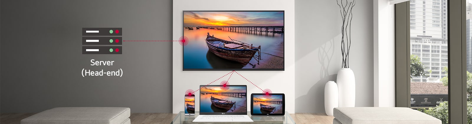 With the TV’s SoftAP function, other devices such as mobile phones, laptops, and tablets can be connected.