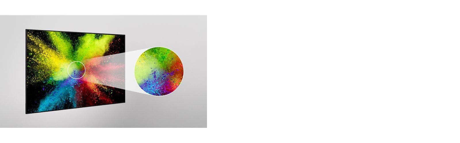 Presenting vivid and lively screen quality by magnifying part of the display’s content.