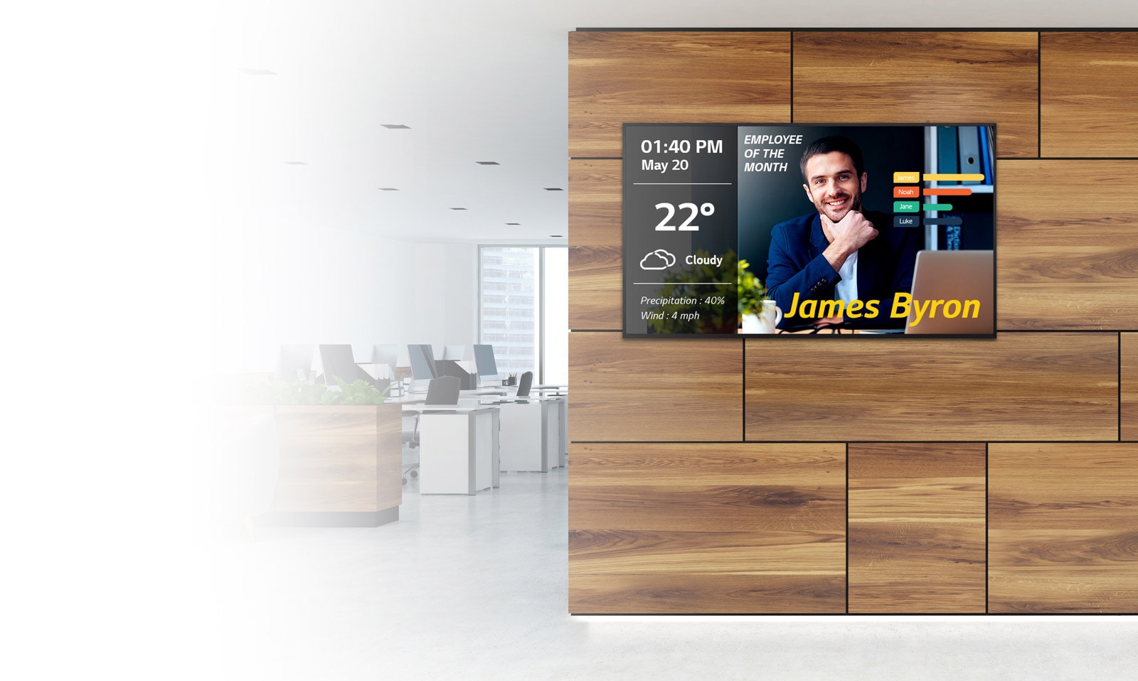 LG UHD Signage Provides Information Effectively1