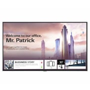 LG High Haze UHD Standard Signage, front view with inscreen, 55UH5F-H, thumbnail 1