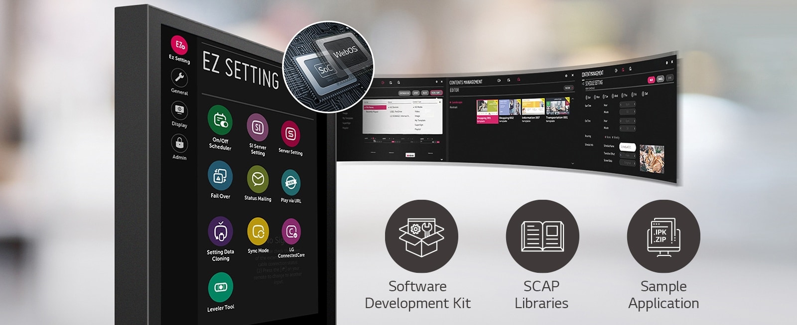 A number of tasks can be done at the same time with the intuitive GUI.