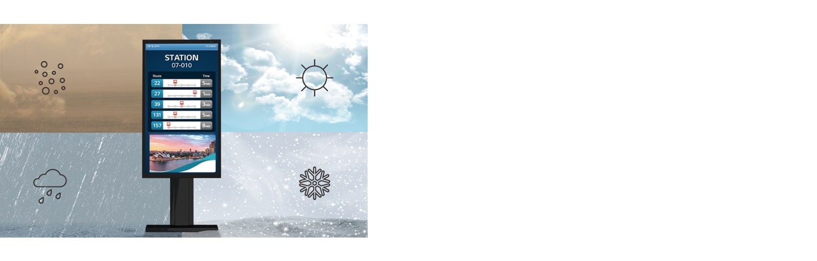 The XE3P is resistant to external elements such as water and dust.