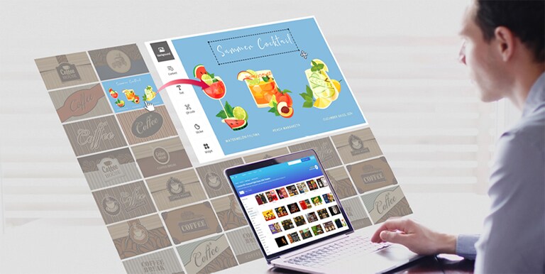 Partner content is being utilized to compose the content intended for playback on the signage.
