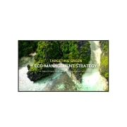 LG 50-inch UHD signage, rotatable, with standard brightness of 350 nits, Front view with infill image, 50UL3Q-E, thumbnail 1