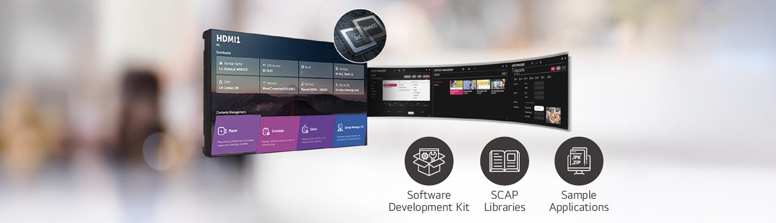 A number of tasks that can be done simultaneously are easily arranged through the webOS platform.