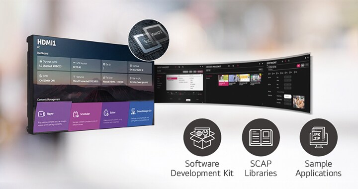 A number of tasks that can be done simultaneously are easily arranged through the webOS platform.