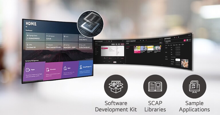 A number of tasks that can be done simultaneously are easily arranged through the webOS platform.