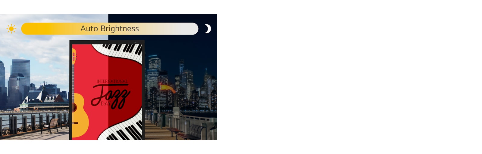 The XE4P screen can adjust its brightness automatically according to the ambient light.