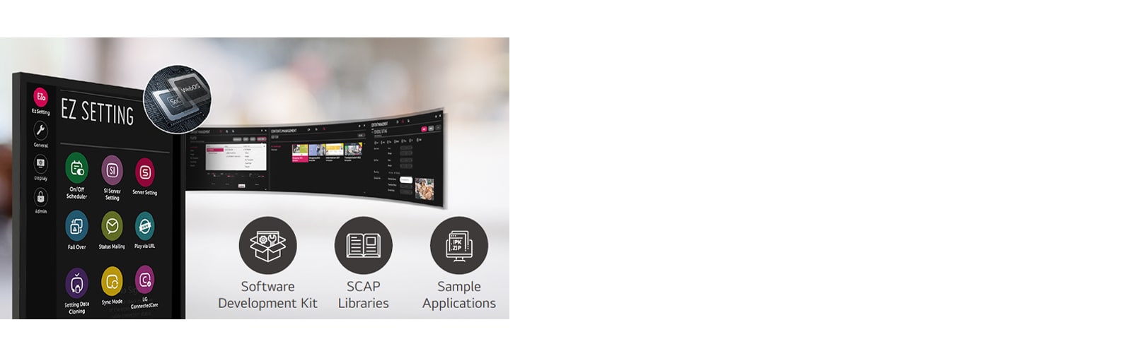 It has improved user convenience by utilizing the SoC and webOS.