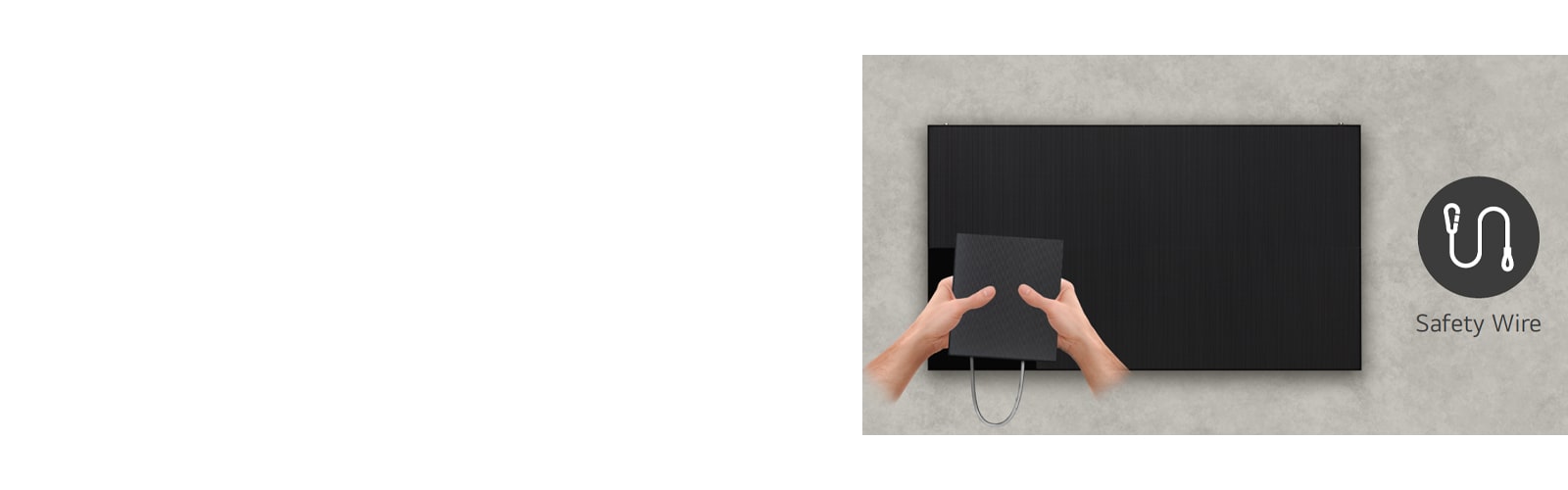 The LSCC series is securely installed using safety wires attached to the wire holders on the back of the module.