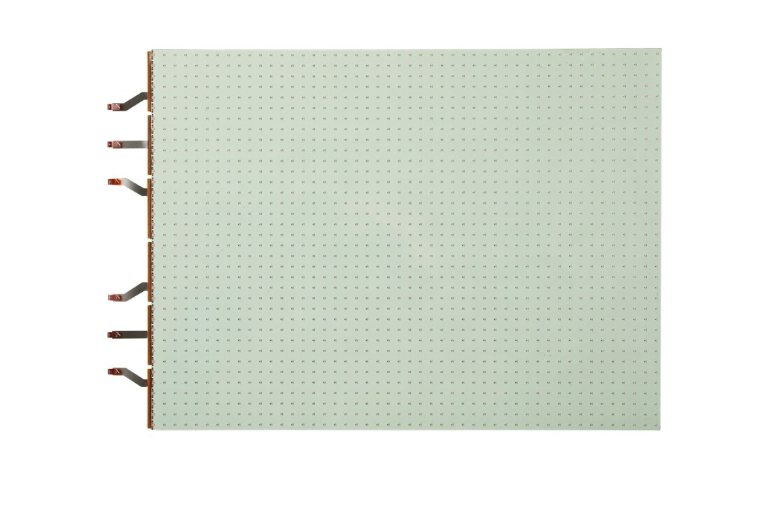 LG Transparent LED Film, front view, LAT140