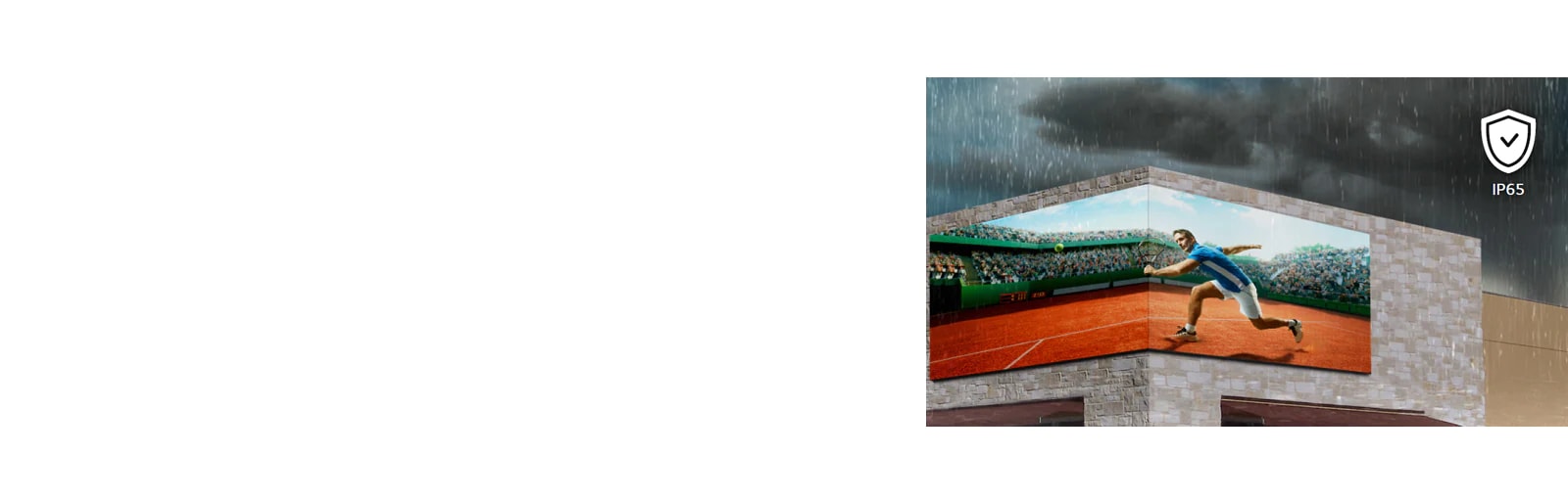 The IP65 certified cabinet allows GSCD series to work well even in rainy or cloudy weather.