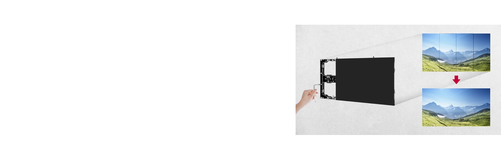 Controlling the X/Y/Z 6-axis between panels with a uniform tool.