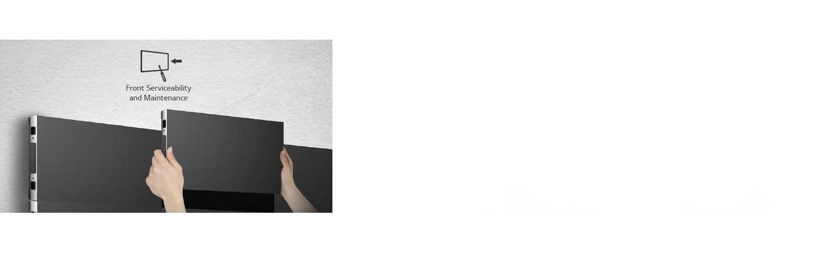 LSBB series is demonstrating its convenient installation from the front side.