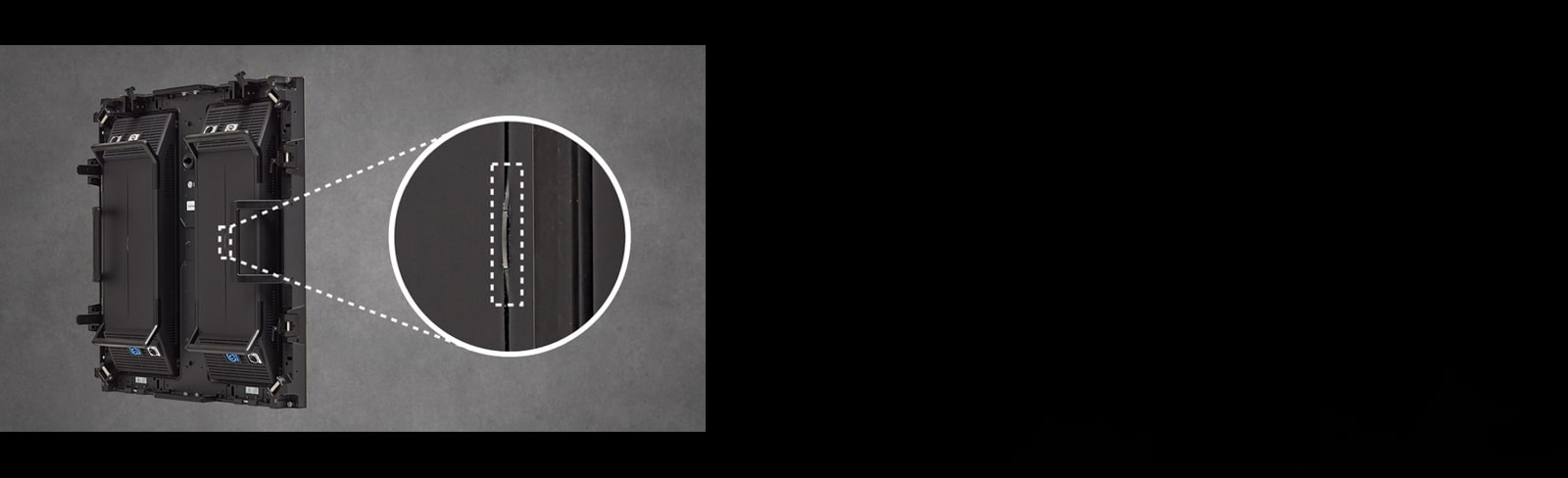 The LED indicator on the back of the LBAG is shown in an enlarged view.