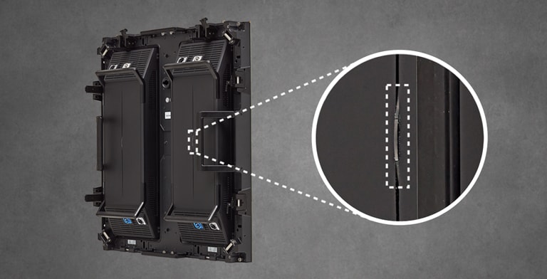 The LED indicator on the back of the LBAG is shown in an enlarged view.