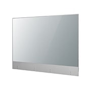 LG Transparent OLED Signage, -45 degree side view, 55EW5G-A, thumbnail 4
