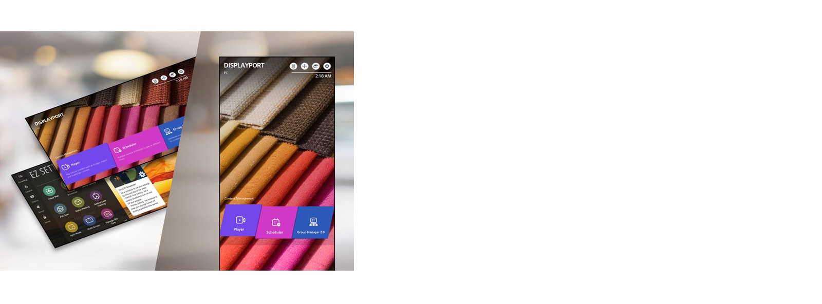 The screen menu can be adjusted horizontally or vertically, and its GUI size changes accordingly. 