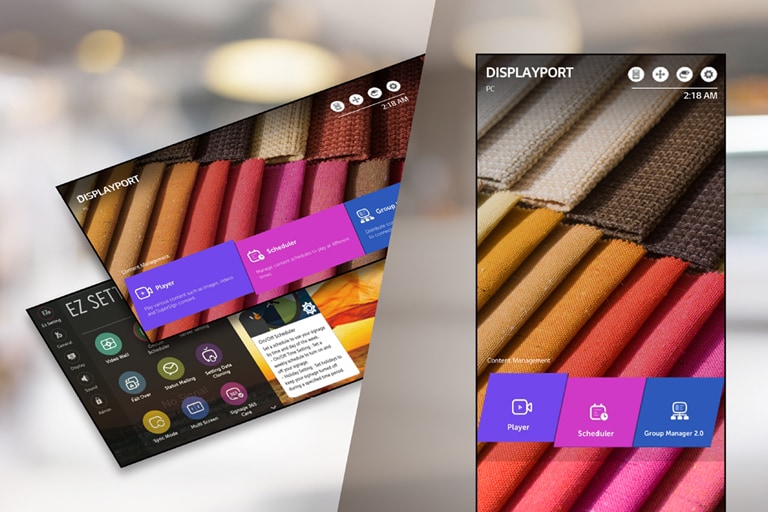 The screen menu can be adjusted horizontally or vertically, and its GUI size changes accordingly. 