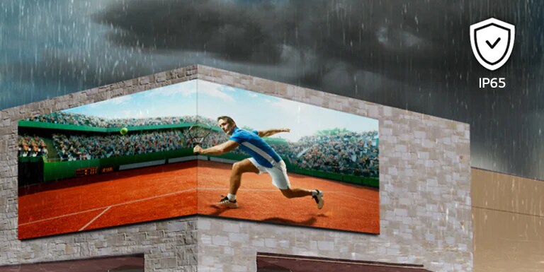 The IP65 certified cabinet allows GSCD series to work well even in rainy or cloudy weather.