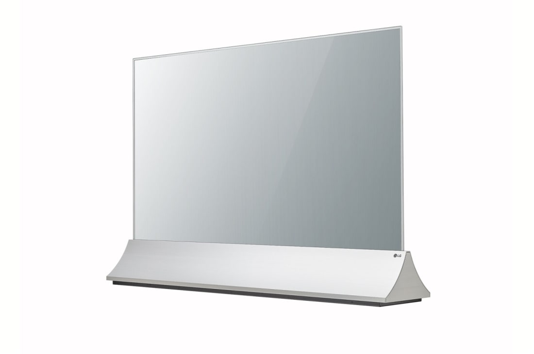 LG 2023 LG Transparent OLED Signage 55-inch, -45 degree side view, 55EW5PG-S, thumbnail 4