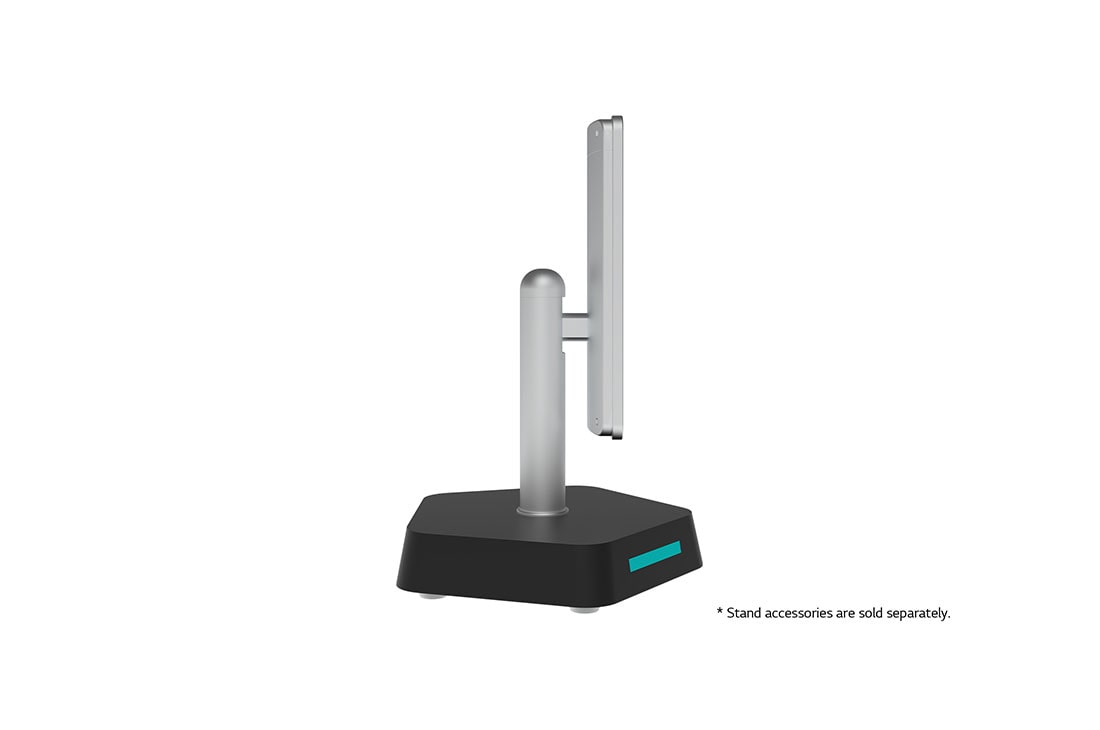 LG 2023 LG Touch Open Frame Display, 8-inch, +90 degree side view with table stand (* Stand accessories are sold separately.), 8KC5PJ-S, thumbnail 6