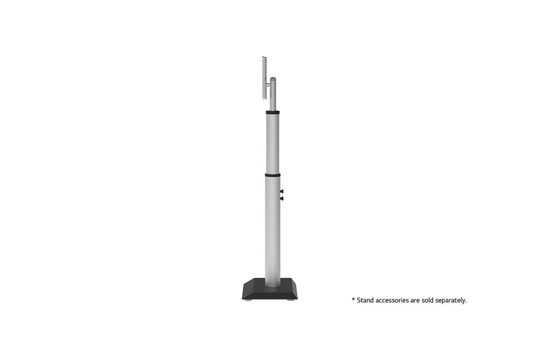 LG 2023 LG Touch Open Frame Display, 8-inch, -90 degree side view with floor stand (* Stand accessories are sold separately.), 8KC5PJ-S, thumbnail 9