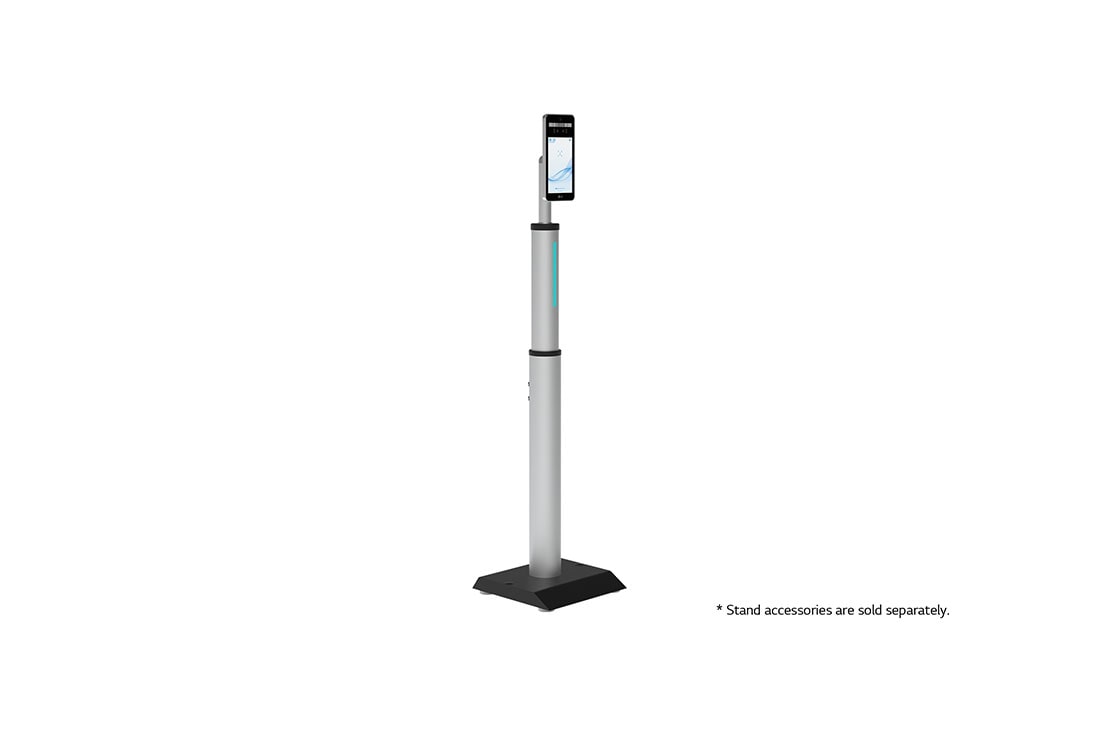 LG 2023 LG Touch Open Frame Display, 8-inch, +45 degree side view with floor stand (* Stand accessories are sold separately.), 8KC5PJ-S, thumbnail 10