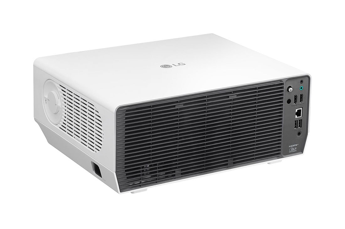 LG New LG ProBeam 4K (3840x2160) Laser Projector with 5,000 ANSI Lumens Brightness, 2024, +15 Degree rear view, BU50RG, thumbnail 7